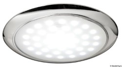 Ultra-flat LED light chromed ring nut 12/24 V 3 W 